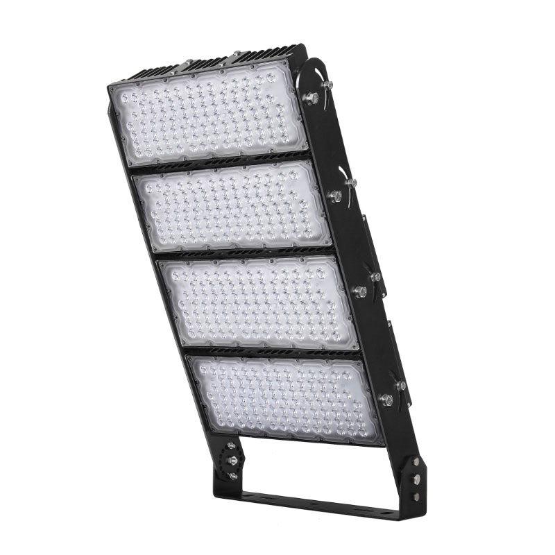 High-power outdoor LED floodlights, waterproof spotlight with adjustable modules for stadium lighting。